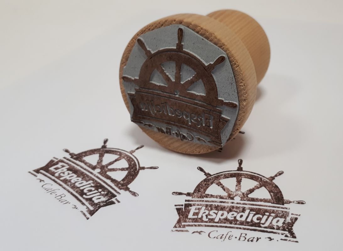 Zīmogu fabrika, zīmogi, vizītkrates, baneri