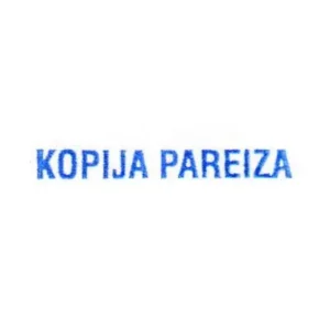 Colop Printer 10 zīmoga nospiedums, paraugs, darba zīmogam KOPIJA PAREIZA