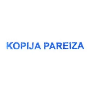Colop Printer 20 zīmoga nospiedums, paraugs, 2 vārdi 1 rindā