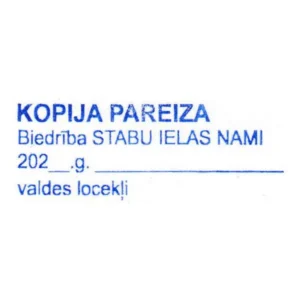 Colop Printer 30 zīmoga nospiedums, paraugs, ar 4 teksta rindām lietvedībai