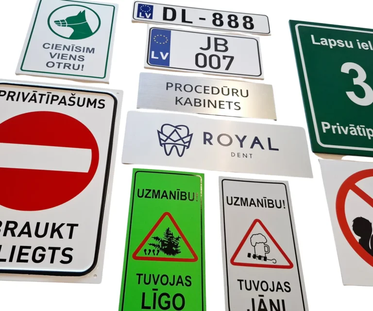 Plastikāta izkārtnes izgatavošana